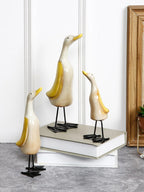 Home Studio | The Happy Duck Family – Set of 3 Ceramic Figurines | Quirky & Charming Home Decor