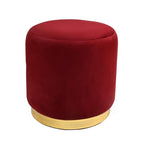 Velvet Ottoman Pouffe Stool for Living Room – 16x16x18 Inch Pouffe for Sitting, Footrest, Dressing Table & Home Decor