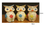 Home Studio The Wise Owls – Set of 3 Quirky & Cute Ceramic Figurines | Playful & Decorative Home Accent