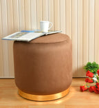 Velvet Ottoman Pouffe Stool for Living Room – 16x16x18 Inch Pouffe for Sitting, Footrest, Dressing Table & Home Decor