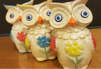 Home Studio The Wise Owls – Set of 3 Quirky & Cute Ceramic Figurines | Playful & Decorative Home Accent