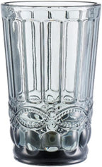 Ash Grey Textured Water Glasses – Set of 4 Eco-Friendly Drinkware for Everyday & Special Occasions by Home Studio