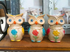 Home Studio The Wise Owls – Set of 3 Quirky & Cute Ceramic Figurines | Playful & Decorative Home Accent