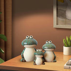 Home Studio | The Froggy Family – Set of 3 Adorable Frog Figurines | Cute & Playful Decor for Kids and Families