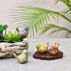 Home Studio | Seasonal Songbirds Figurine Set – 4 Pieces | Whimsical All-Year Decor