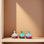 Home Studio | The Feather Muse Vase Set – Handcrafted Ceramic Decorative Item (Set of 3)