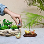 Home Studio | Seasonal Songbirds Figurine Set – 4 Pieces | Whimsical All-Year Decor