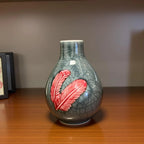 Home Studio | The Crimson Quill: Elegant Ceramic Feather Decorative Item