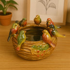 Home Studio | Nature-Inspired Ceramic Bird Bowl | Decorative Handcrafted Dish