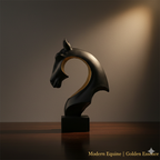 Decorative Modern Geometric Horse Head Sculpture  Candel Holder By Home Studio
