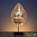 Golden Harmony Meditating Buddha Figurine Decorative Statue for Home & Office