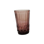 Vintage Pink Textured Water Glasses – Set of 4 Eco-Friendly Drinkware for Everyday & Special Occasions by Home Studio