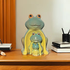 Home Studio Serene Frog Haven – Set of 3 Ceramic Frog Figurines | Peaceful & Whimsical Home Decor