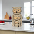 Home Studio Owl & Co. – Set of 3 Whimsical Owl Figurines | Playful & Quirky Home Decor