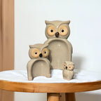 Home Studio Owl & Co. – Set of 3 Whimsical Owl Figurines | Playful & Quirky Home Decor
