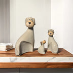 Home Studio Doggo Delight Decor – Set of 3 Quirky Dog Figurines | Paw-some Home Decor for Dog Lovers