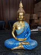 Nirvana Buddha: Golden Serenity Decorative Figurine By Home Studio