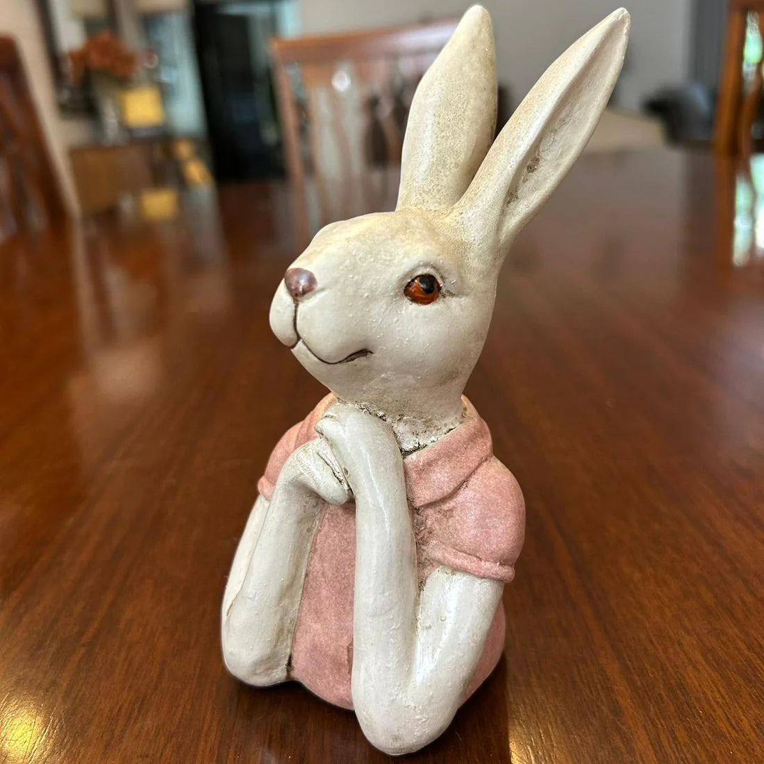 Home Studio | The Blush Bunnies: Rabbit Family Figurine Set – Decorative Item