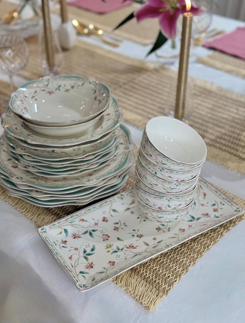 Fluer de Inde 23Pcs Dinner Set