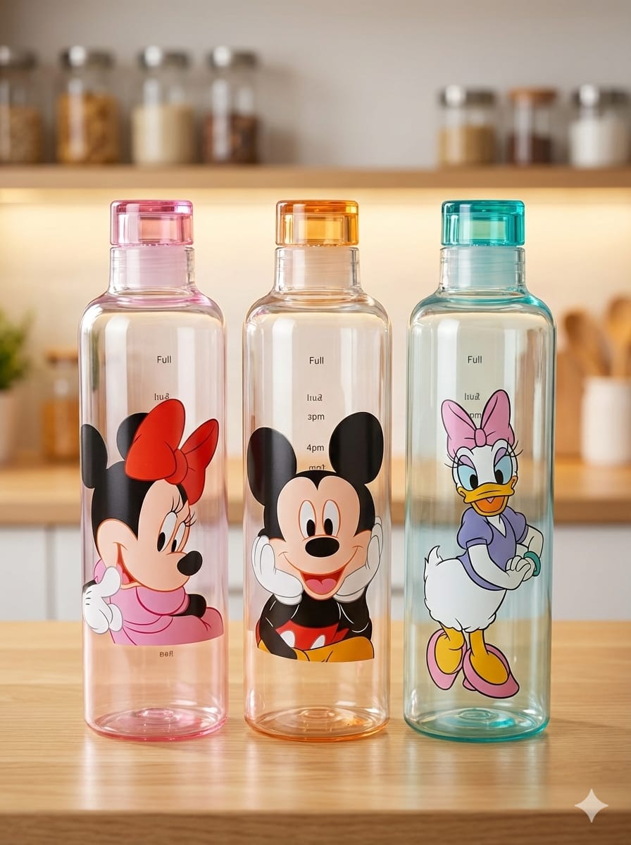 Glass Bottle - 500ml Set Of 3 Mix Designs