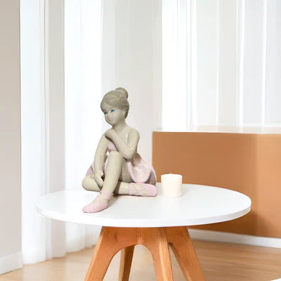Home Studio | Graceful Ballerina Figurine – Small Pink | Porcelain Ballet Decor (10 cm)