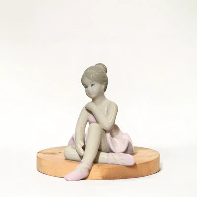 Home Studio | Graceful Ballerina Figurine – Small Pink | Porcelain Ballet Decor (10 cm)