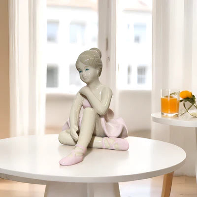 Home Studio | Graceful Ballerina Figurine – Small Pink | Porcelain Ballet Decor (10 cm)