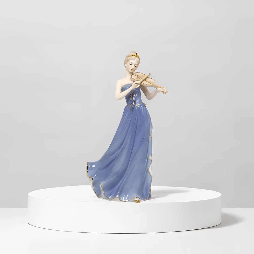 Home Studio | Antique-Inspired Porcelain Beauty – Victorian Lady Statue | Elegant Porcelain Decor (33.5 cm)  Product Description:  Step