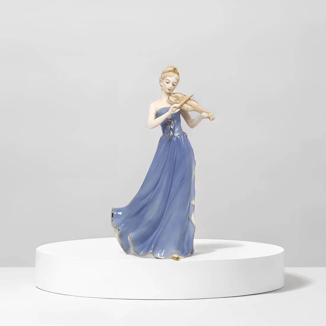 Home Studio | Antique-Inspired Porcelain Beauty – Victorian Lady Statue | Elegant Porcelain Decor (33.5 cm)  Product Description:  Step