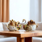 Home Studio Ceramic Duck Set – Decorative Storage Ducks (Set of 2) | Multi-Purpose Home Decor