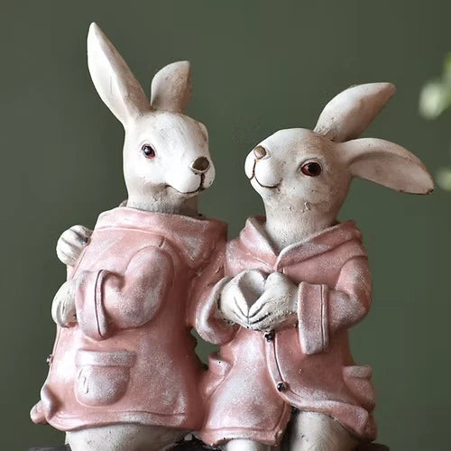 Home Studio | The Bunny Tales: The Cozy Companions Series Figurine – Pink Decorative Item