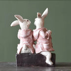 Home Studio | The Bunny Tales: The Cozy Companions Series Figurine – Pink Decorative Item