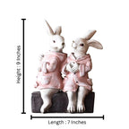 Home Studio | The Bunny Tales: The Cozy Companions Series Figurine – Pink Decorative Item